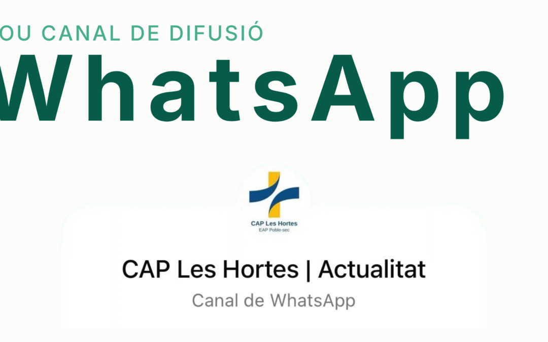 Nou canal de Whatsapp